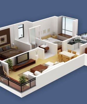 2025最新80平米小户型3d效果结构图