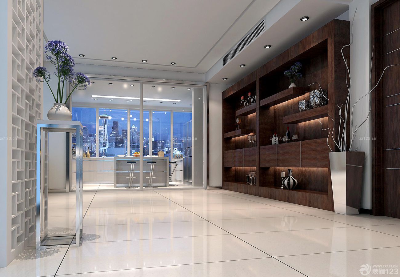 2025国外别墅现代博古架设计图片