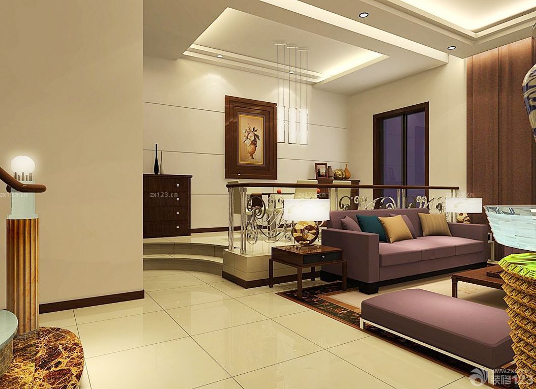 2025经典现代风格小错层台阶装修效果图片