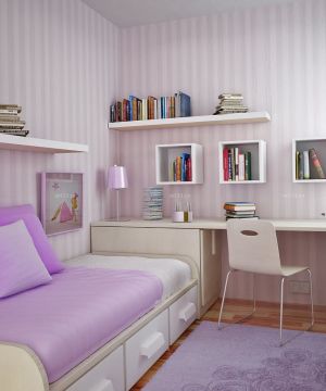 90平方三室一厅书房沙发床装修效果图欣赏