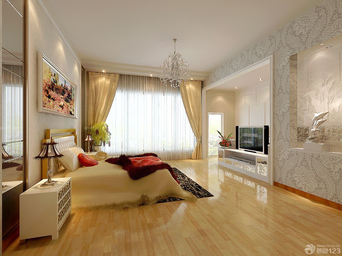 乡村小别墅卧室现代欧式风格设计效果图片大全