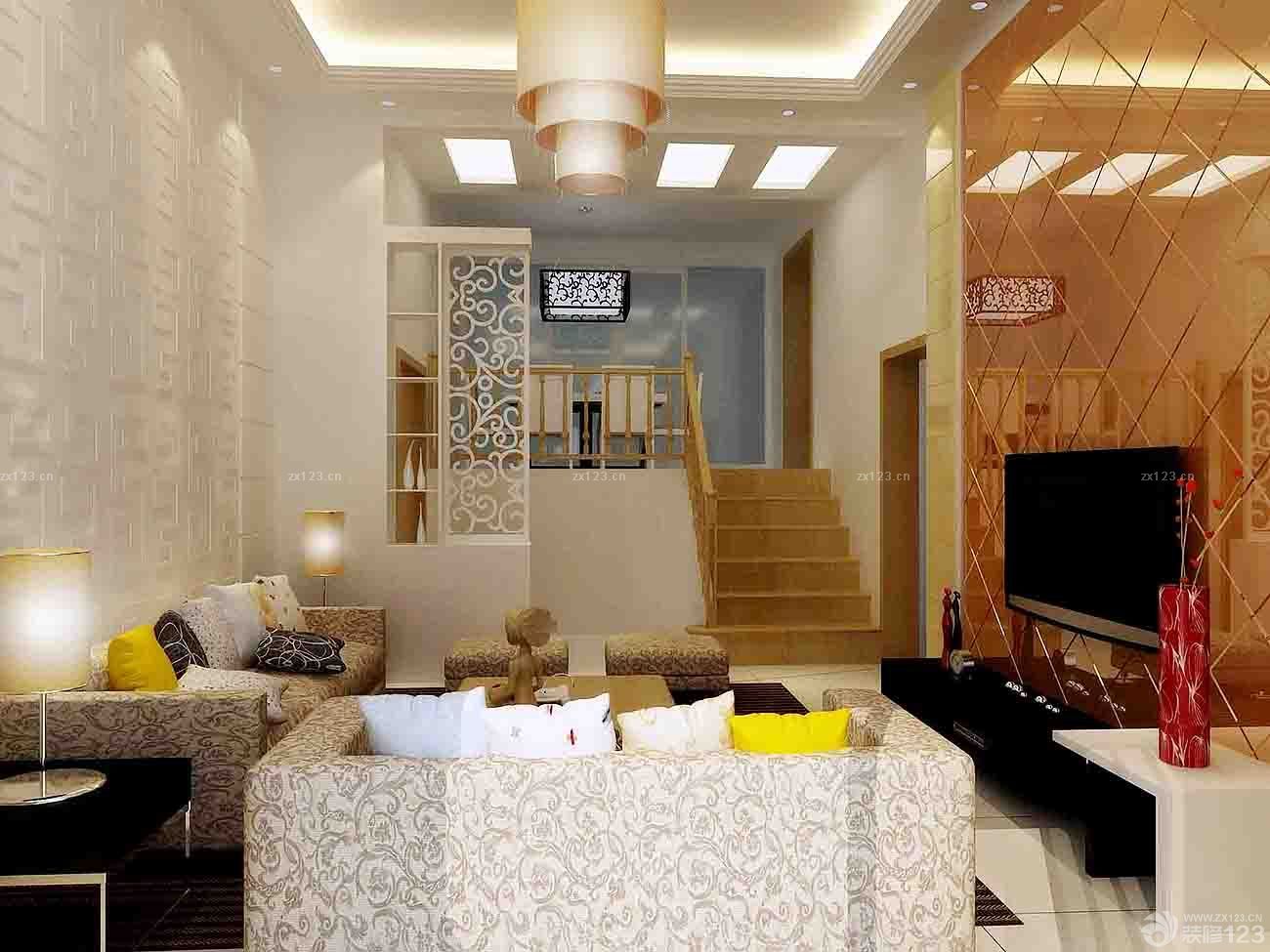 别墅小户型室内欧式沙发装饰图片