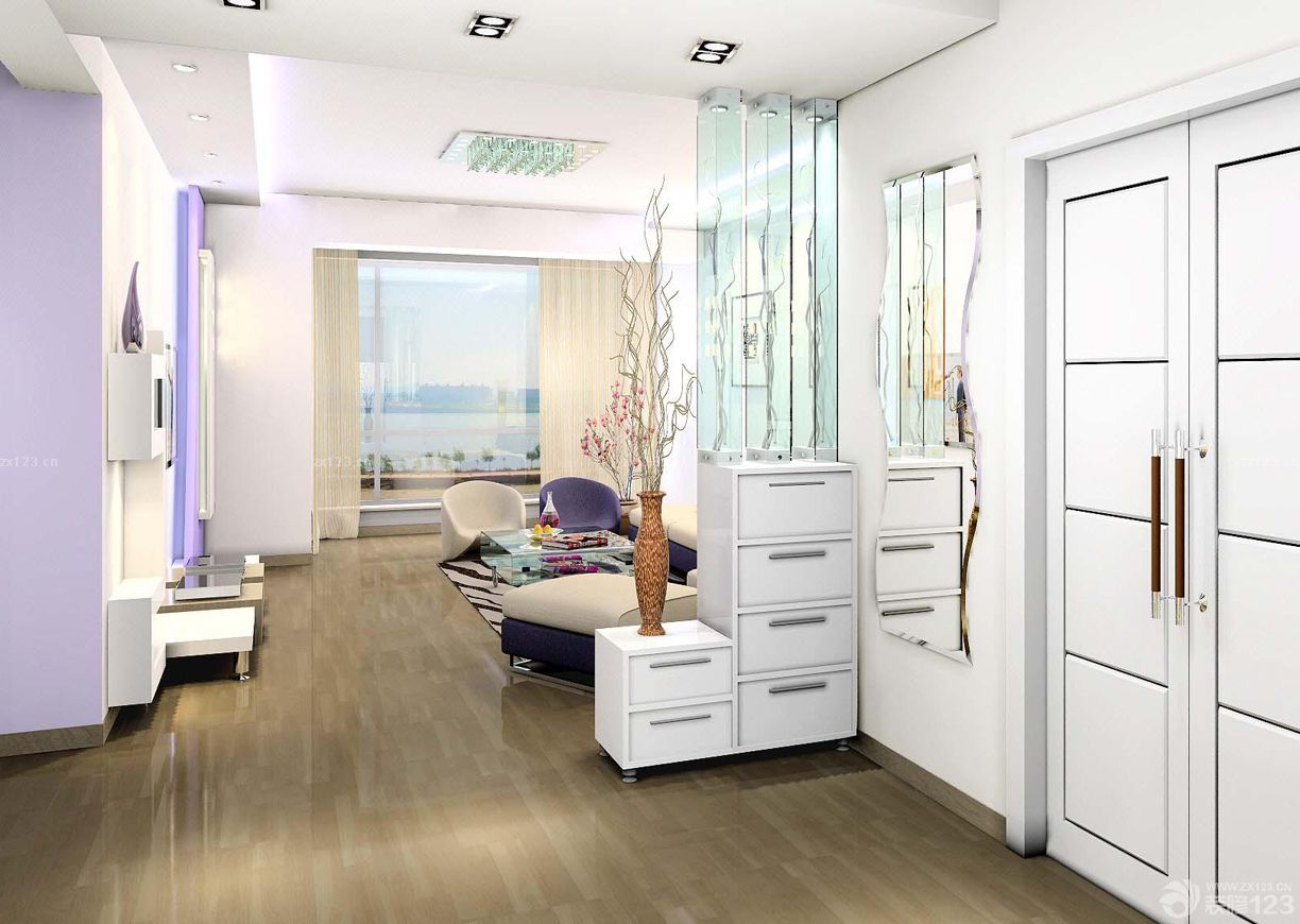 2025客厅玄关隔断造型装修效果图片