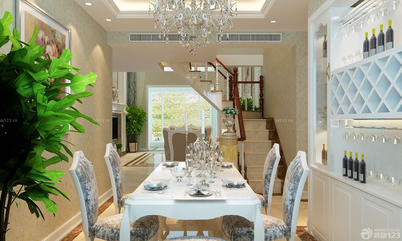 2025欧式餐厅酒柜最新装修设计图片