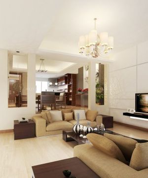 2023最新现代别墅建筑客厅组合沙发摆放图片