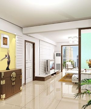 特色现代风格室内客厅隔断设计装修效果图大全2023图片