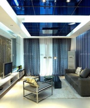 最新地中海风格家居客厅吊顶设计图片