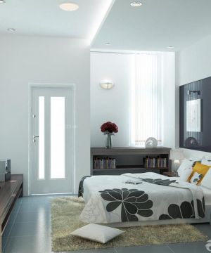 2023最新现代90平米房屋主卧室装修效果图片