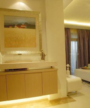 家装客厅玄关鞋柜设计装修效果图欣赏2025