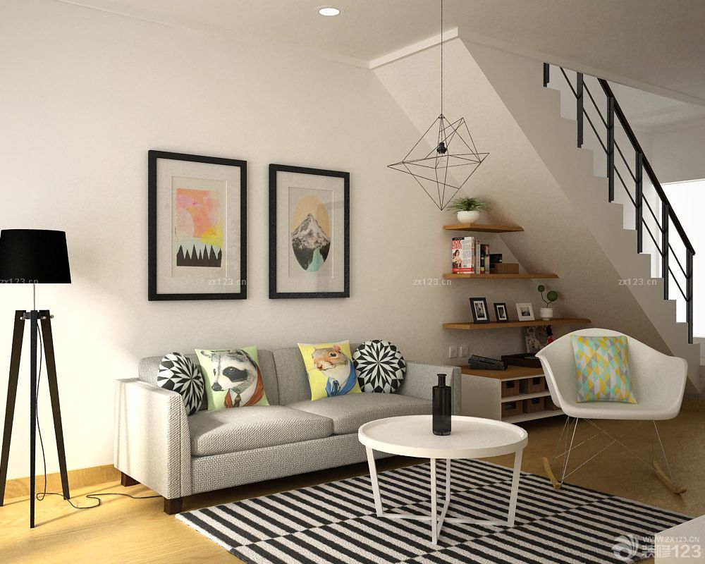 创意小复式楼展示架设计装修效果图大全2025图片