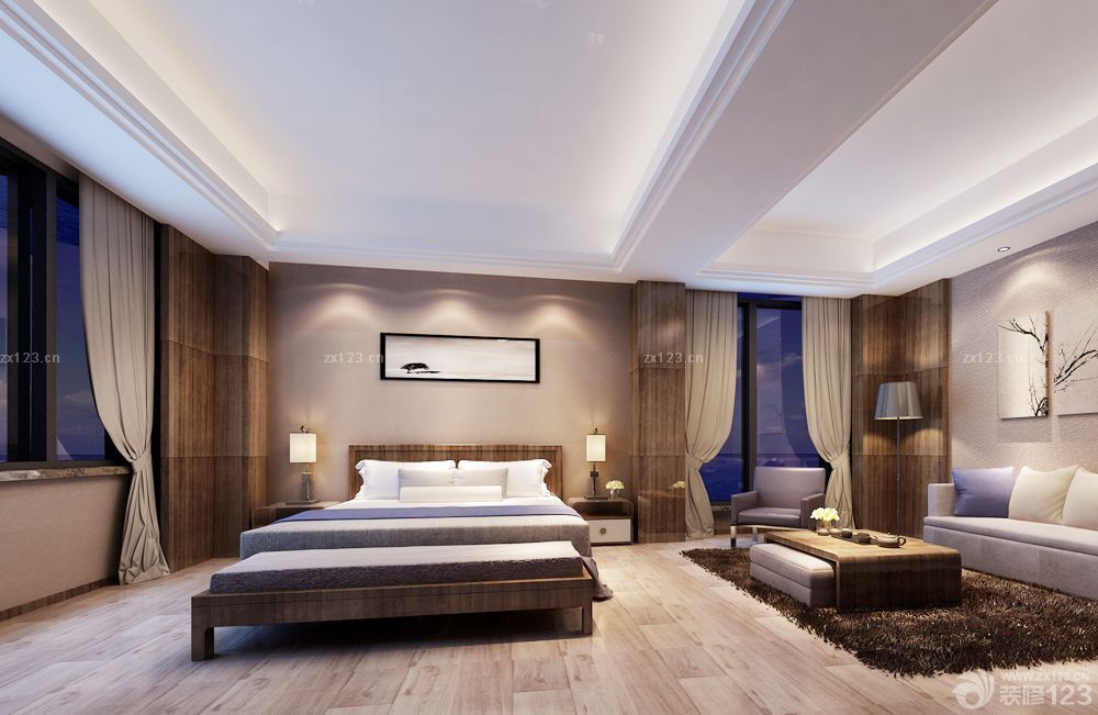 2023最新现代世界顶级别墅大卧室装修效果图