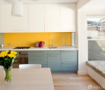 2023现代美式风格90小户型厨房橱柜装修样板房