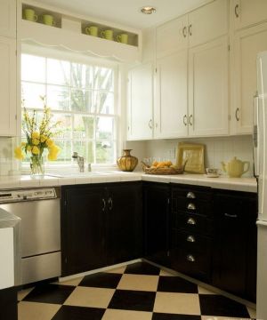 最新美式家装90小户型厨房窗户装修样板房欣赏