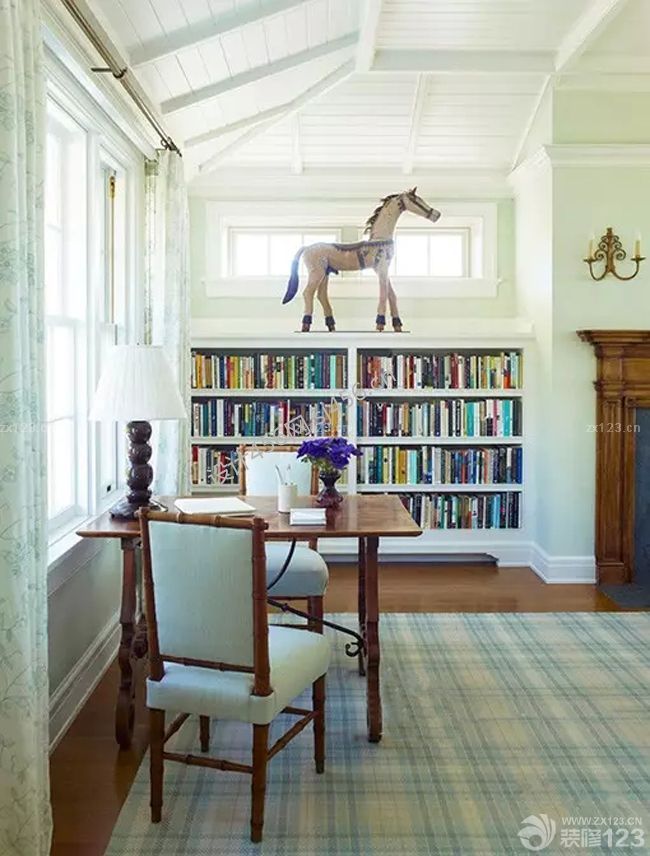 书房组合书柜设计效果图片