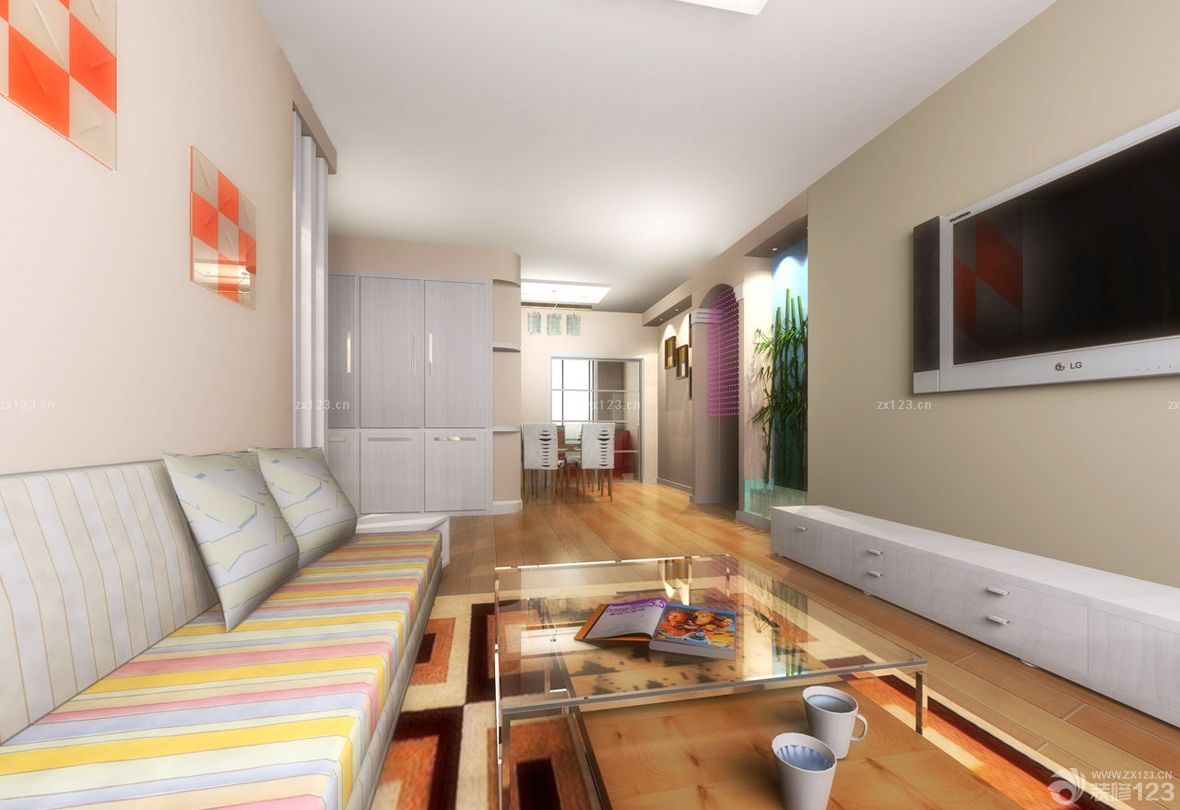 2023特色现代风格家居客厅装修效果图片