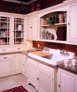 最新小户型开放式厨房洗手池装修效果图片大全