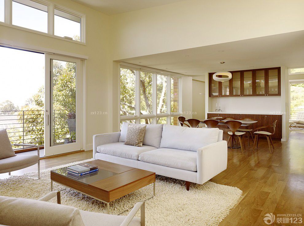 2025特色现代风格家装图片客厅连餐厅