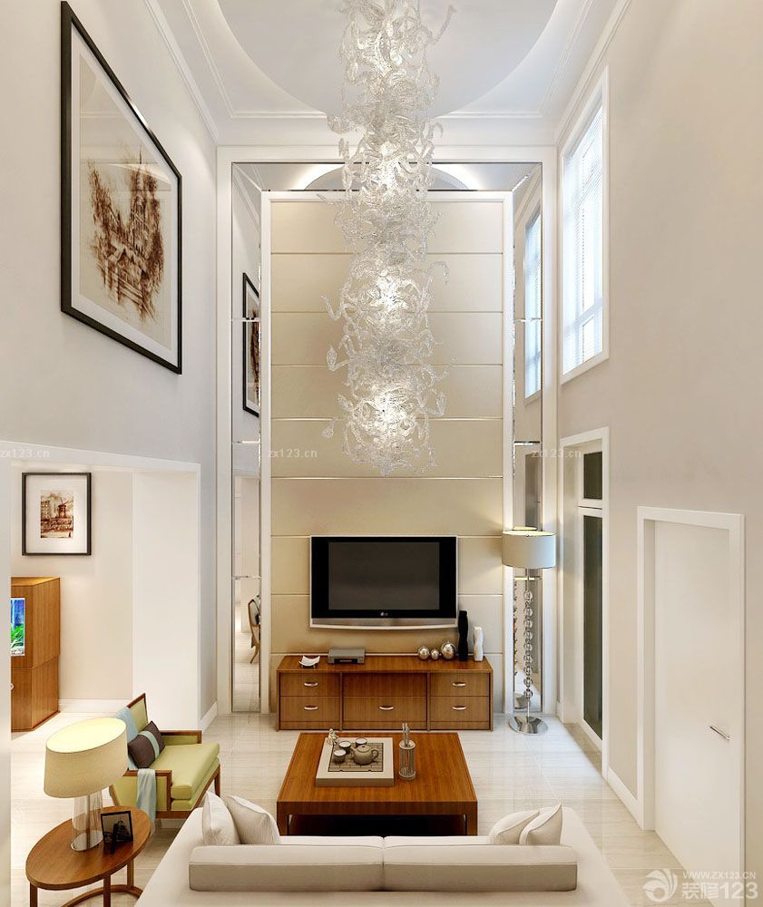 两层小别墅电视背景墙设计图片大全