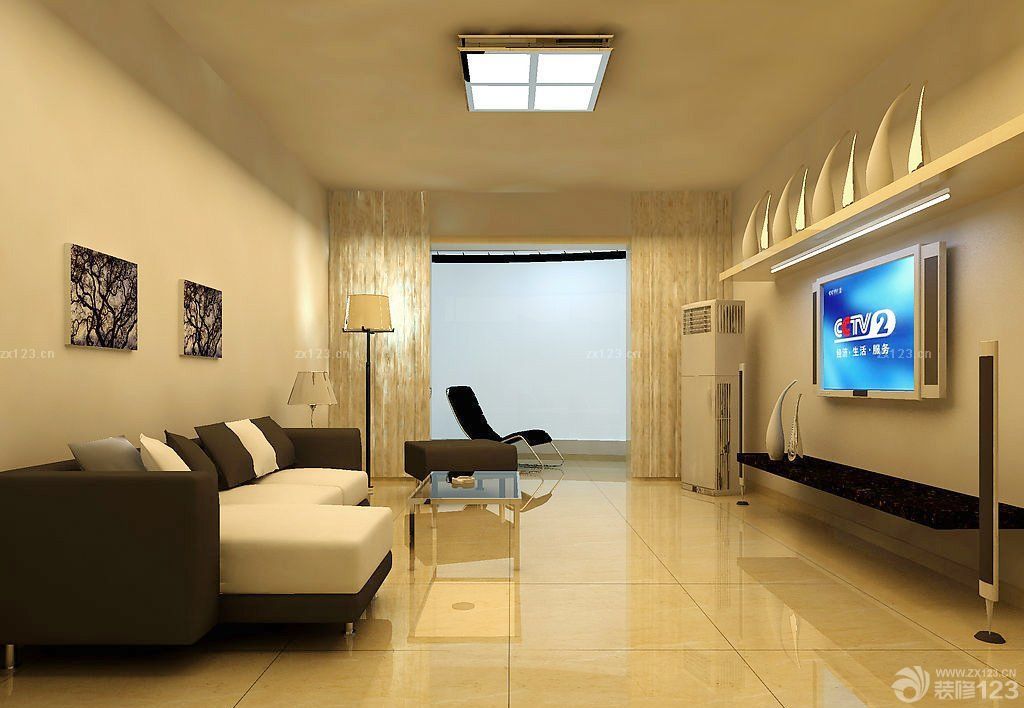 2025现代风格客厅沙发背景墙挂画装修图片