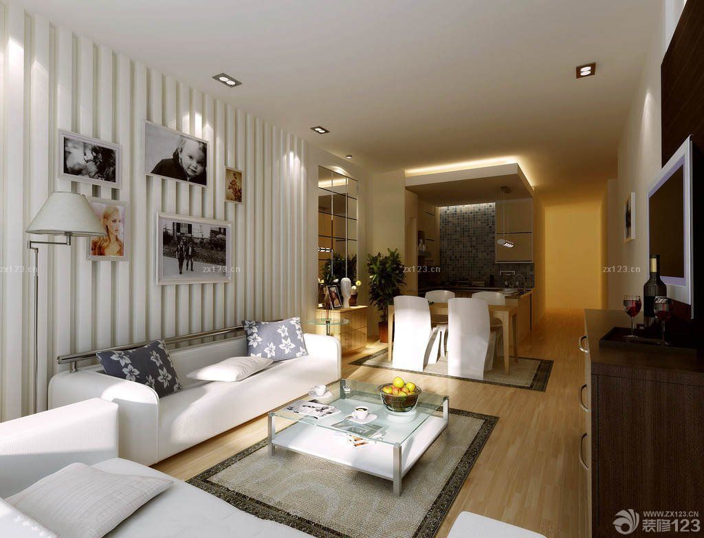 2025小户型客厅沙发壁画图案效果图片