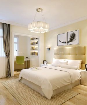 2025三层别墅卧室吊灯装修设计效果图片