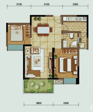 2023农村90平方自建别墅户型图