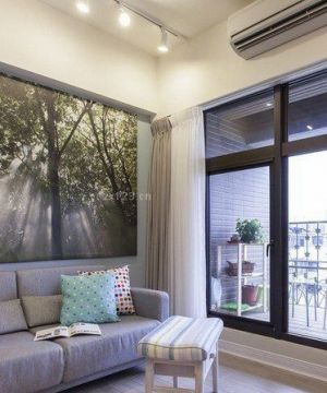 特色现代家装客厅阳台设计装修效果图大全2025图片