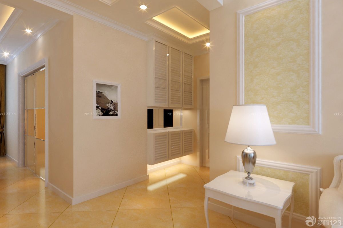 温馨简约欧式风格玄关鞋柜装修效果图2025