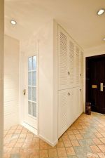 最新现代中式入墙鞋柜装修设计效果图2025款