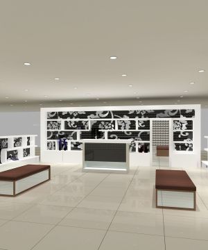 最新鞋店鞋柜沙发凳装修图片