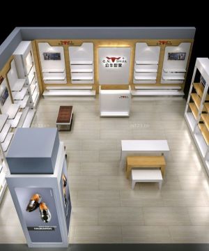 商场鞋柜3d设计装修效果图2023款