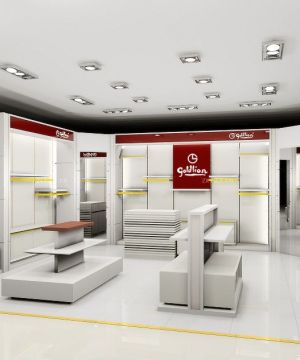 商场鞋店鞋柜室内装修效果图2025款