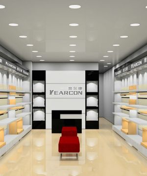 现代设计风格商场鞋柜装修效果图2025款