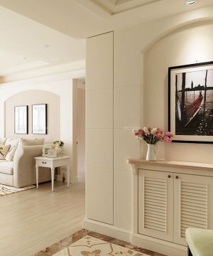 唯美简约欧式风格进门鞋柜装修效果图2025