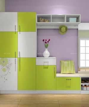 中式现代简约风格鞋柜装修效果图2025款