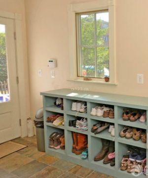 小型别墅室内鞋柜装修效果图2023