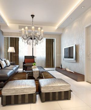 2025经典客厅沙发背景墙装修效果图大全2025图片