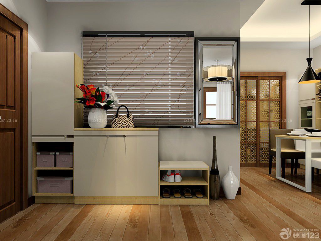 2025时尚混搭风格木工鞋柜装修效果图片大全集