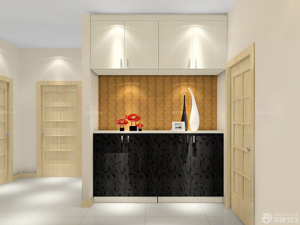 木工鞋柜展厅时尚简约风格设计效果图