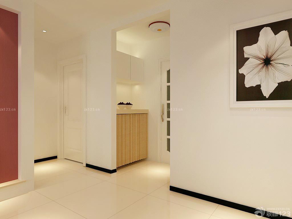 现代简约入门鞋柜玄关柜装修效果图欣赏