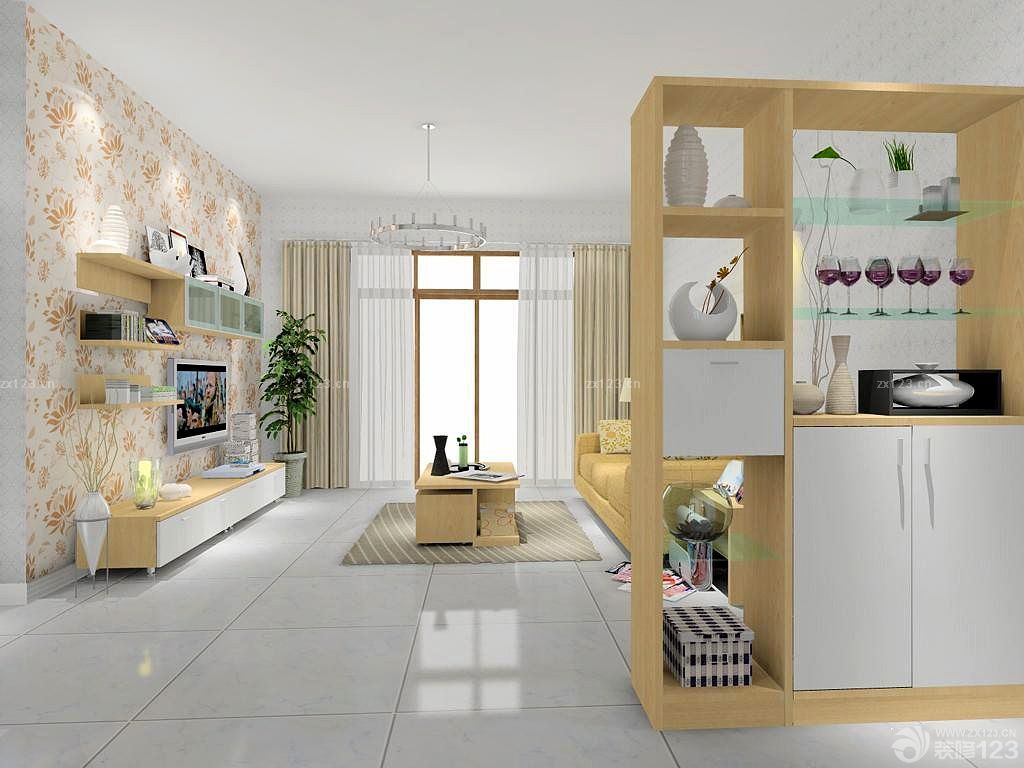 入门玄关柜鞋柜简约设计装修效果图片