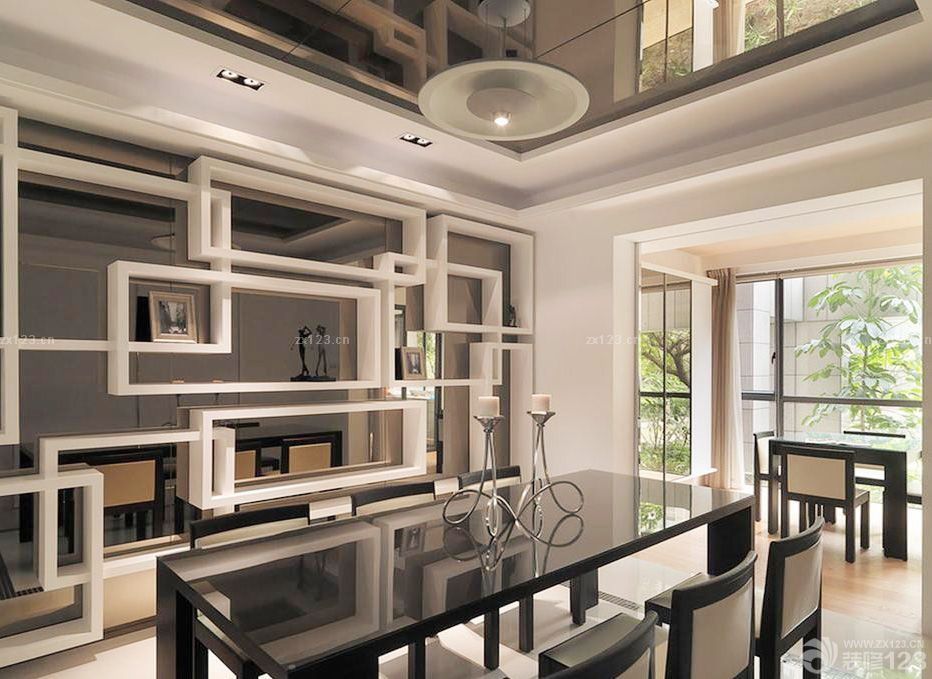 乡村别墅墙面置物架装修效果图欣赏