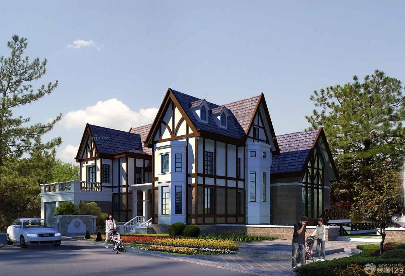 最新美式新古典风格小户型别墅装修效果图2025