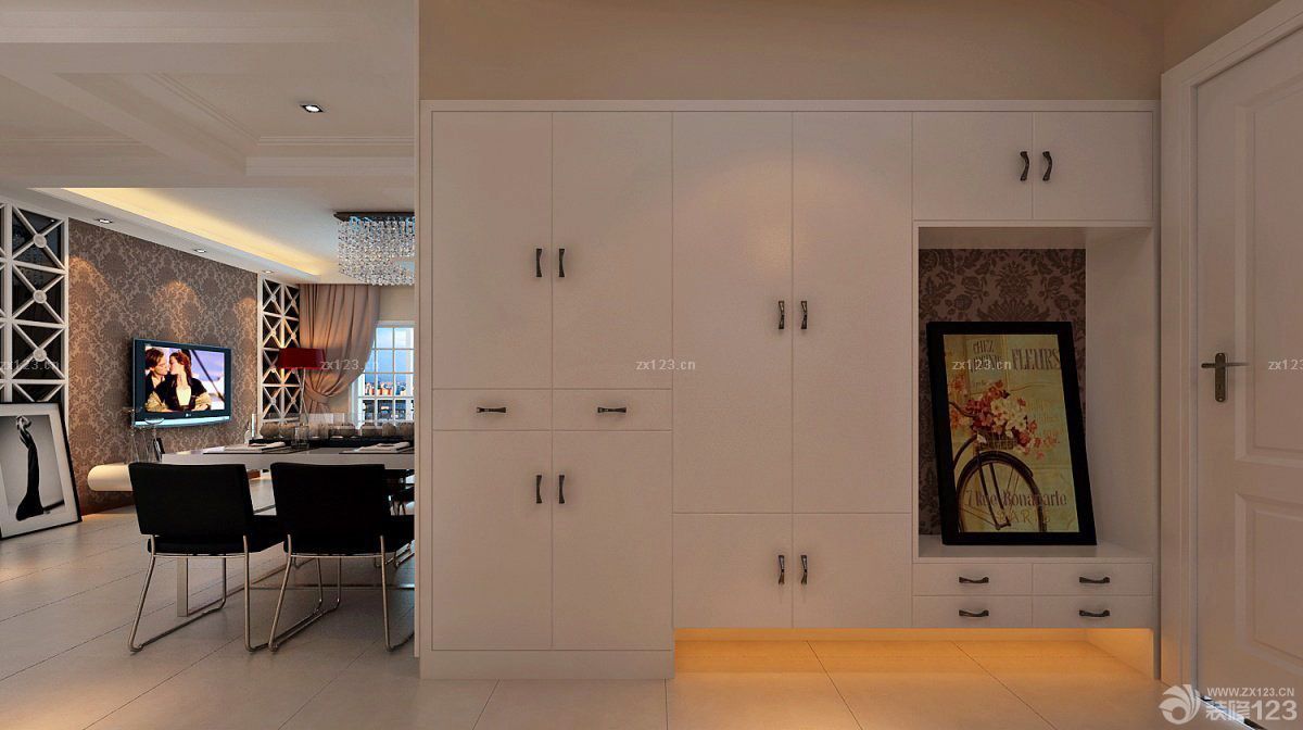 2025现代风格墙壁鞋柜装修效果图片大全