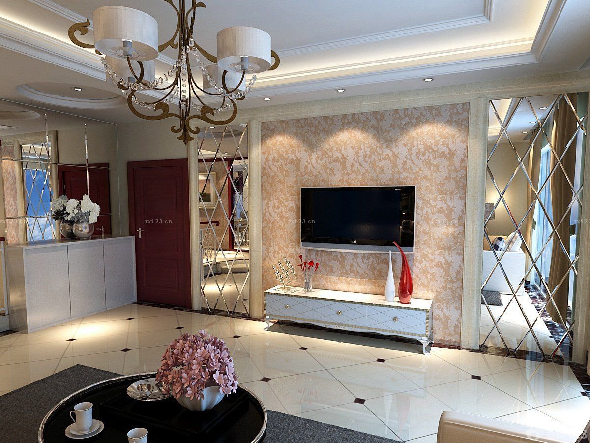最新小户型客厅地中海风格地板装修设计效果图片