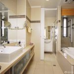 最新小户型简约风格浴缸装修效果图片