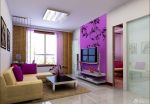 2023最新小户型客厅装修设计客厅电视背景墙壁纸效果图