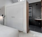 美式简约家装90平米小户型浪漫的主卧室卫生间装修效果图片