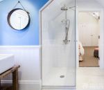 2023小美式风格90平米小户型浪漫的主卧室卫生间装修效果图片欣赏