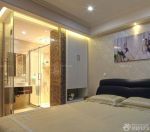 两室两厅现代设计90平米小户型浪漫的主卧室卫生间装修效果图大全